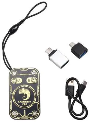 Chameleon Ultra V2.0 RFID Chip Reader Emulator 125Khz 13.56Mhz Card Decode NFC Duplicator 4Xuid Key+3Xuid Card