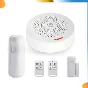 Wireless 433Mhz Home Security System Burglar Alarm System Tuya Life Wireless Keyboard Works EU PLUG