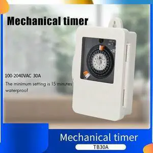 TB30A Mechanical Timer Industrial Timer Minimum Timing 15 Minutes Time Control Switch With
