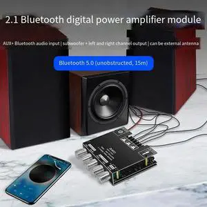 BT5.0 Amplify Board 2.1 Channel 50WX2+100W Subwoofer Amplifier Board Audio Bass Stereo Amplify Board