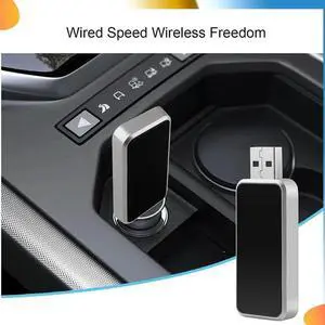 Wireless Carplay Adapter,Plug And Play Wireless Carplay Adapter With USB-A And USB-C Cable For IOS 10+Cars