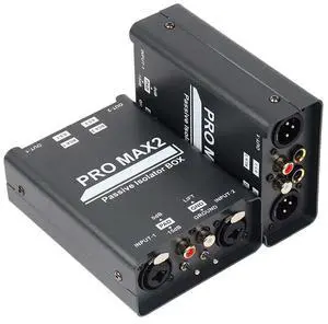 2-Way Audio Isolator Audio Current Noise Eliminator XLR 6.5 Lotus Isolator Mixer Live Broadcast