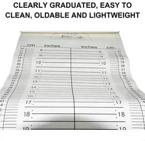 Infant Growth Tracking Mat, Baby Infantometer Height Ruler, Foldable Height Ruler for Infants Height Measuring, Home Use