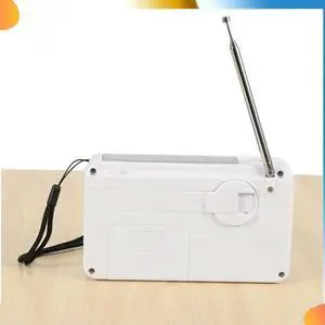 2X Emergency Radio With Solar And Hand Crank Self Powered, USB FM/AM Radio LED Flashlight Phone Charger