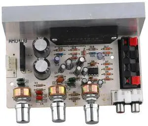 DX-0408 Power Amplifier Board 2.0 Channel Thick Film Digital Audio Stereo Amplifier Board With Electroplated Silver Knob