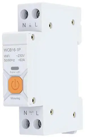 Tuya Circuit Breaker Switch 63A 1P Life App Timer Module Support Alexa Google Home Alice Voice Control