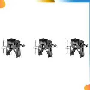 3X V-Mount Adapter With Clamp For Mounting To Light Stand Tripod For V-Mount To Light Stand Or Tripod
