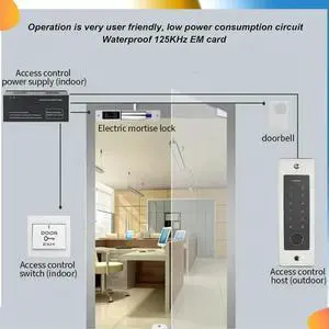 Embedded Waterproof l Fingerprint Access Control Keypad 125Khz Reader Controller Security Protection Door Opener