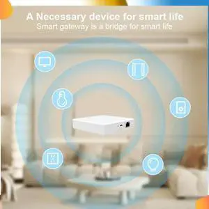 1 Piece Tuya Matter Thread Hub Zigbee Home Bridge Matter Gateway Hub Siri Voice Control Plastic For Google Alexa Home