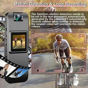 1080P Video Recorder Camera Small Security Camera With Night Vision Portable Mini Body Camera For Law Sports Delivery
