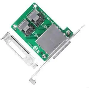 Double SFF 8088 To SFF 8087 Converter Adapter With PCI Mounting Bracket