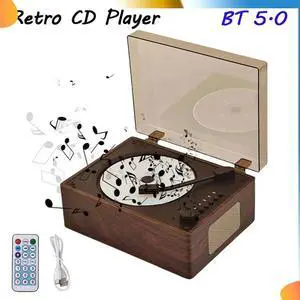 Bluetooth Speaker CD Player Compatible With Bluetooth 5.1 Album Player Tray-Loaded CD Player
