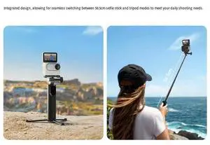 For Mini Tripod Selfie Stick With 1/4" Mount For Enhanced Photography And Videography