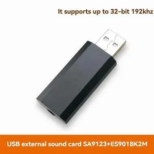 DAC Decoding Portable DAC USB External Sound Card Ear Decoder Headphone Amplifier ES9018K2M OPA1612AID Op Amp