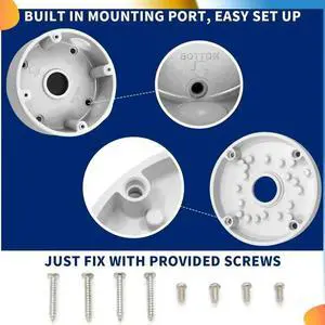 12X Universal Security Camera Junction Box Mount Bracket,Outdoor Use Waterproof Wall Ceiling Mount Cable Base Boxes