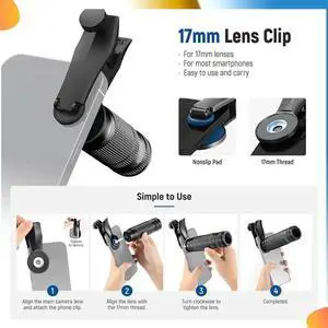 7X Telephoto Lens With Phone Lens Clip Lens For 17Mm Thread Phone Cage/Phone Case/Backplate