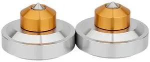 Aluminum Isolation Spike Feet Stand Damper Pad For Hifi Audio AMP Cabinet Speaker Turntable Record