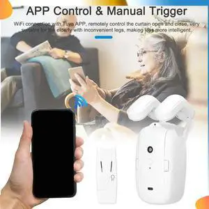 2PCS Tuya Electric Curtain Motor Bluetooth Voice Curtain Robot APP Control Compatible For Google Home