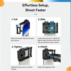 APL-T30X Phone Telephoto Lens HD Internal Focus With Tripod 30X Telephoto Lens For Concert Telephoto Photography