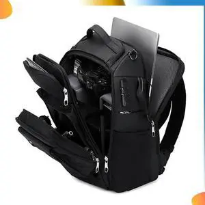 Large Photography Camera Backpack Waterproof Professional DSLR Camera Bag Stylish Laptop Backpack With Combination Lock