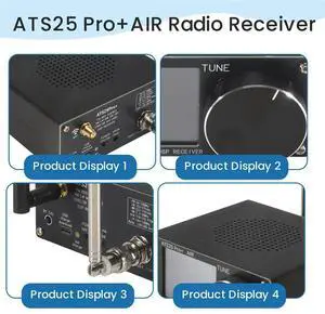 ATS25 Pro+ AIR Full Band Radio Receiver FM SW SSB MW LW AIR SDR Aviation Band Receiver Supports Bluetooth