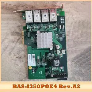 For Industrial Camera Capture Card Four-port POE Card BAS-I350POE4 Rev.A2