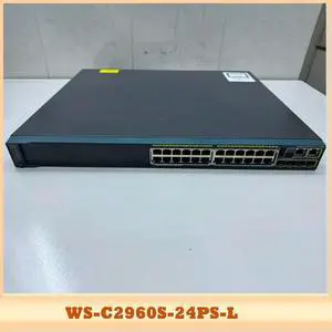 WS-C2960S-24PS-L For Cis-co 24-port Gigabit POE powered 4-port SFP network switch