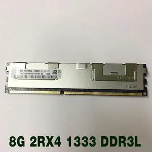 1 Pcs For SK Hynix RAM 8GB PC3L-10600R REG HMT31GR7BFR4A-H9 Memory Fast Ship 8G 2RX4 1333 DDR3L