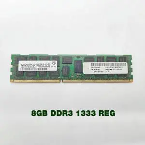 1 pcs For RAM X3300 M4 X3500 M3 M4 X3650 X3550 M2 M3 49Y1415 49Y1416 47J0136 Server Memory 8GB DDR3 1333 REG