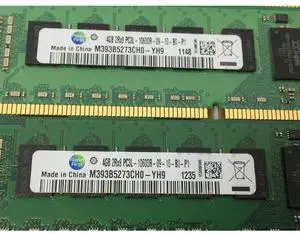 1pcs M393B5273CH0-YH9 For RAM 4GB 4G 2RX8 PC3L-10600R DDR3L 1333 REG Server Memory