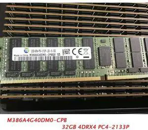 1 Pcs 32GB For 4DRX4 PC4-2133P REG M386A4G40DM0-CPB0Q Server Memory