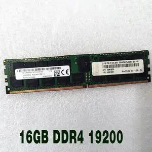 1 pcs For RAM X3850 X6 M5 X3550M5 X3950X6 46W0829 46W0831 00NV204 2RX4 ECC REG Server Memory 16GB DDR4 PC4-2400T-R 19200