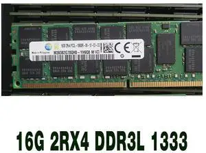 1 pcs For M393B2G70QH0-YH9Q8 16GB PC3L-10600R ECC REG Server Memory Fast Ship 16G 2RX4 DDR3L 1333