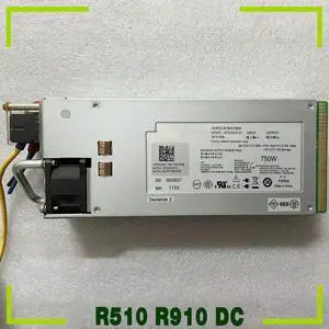 For R510 R910 DC 750W Server Power Supply 6GTF5 06GTF5 CPS750-D121