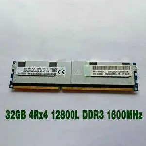 1 pcs For RAM X3690 X5 X3750 M4 46W0678 46W0676 46W0678 47J0227 Server Memory 32GB 4Rx4 12800L DDR3 1600