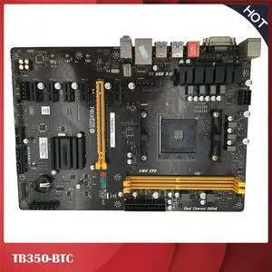 Dedicated Motherboard For TB350-BTC AM4 6*PCI-E A6 9500 TB85 TB250 VER 6.0 Test, Good