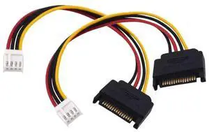 2Pcs 15pin Sata Male to 4pin Floppy FDD Female Power Converter Adapter Cable Sata Power 15p to 4p Connector 20cm/7.87in 2Pcs 15pin Sata Male to 4pin Floppy FDD Female Power Converter Adapter Cable Sata Power 15p to 4p Connector 20cm/7.87in
