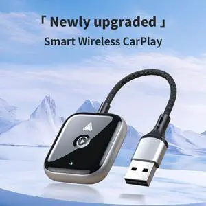 DIXSG,The Android AUTO wired to wireless module is compatible with the Apple Carplay in-car navigation smart box