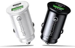 DIXSG new PD+QC3.0 20W mini car cigarette lighter A+C dual-port car charger