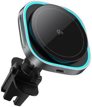 DIXSG Qi2 magnetic wireless charging mobile phone car stand with a power of 15W is compatible with the Apple 16 car wireless charger