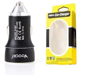 DIXSG Mini Multi-functional Emergency metal Safety hammer Car Charger with dual usb bullet-head led car charger