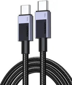 UGREEN USB C Cable - 100W Fast Charging, Type C Connector for iPhone 16/16 Pro Max, iPad Pro, Galaxy S24, Pixel 8 - 1.6FT
