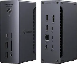 UGREEN Thunderbolt 4 Dock Revodok Max 213 13-in-1 40Gbps Docking Station with Dual 4K@60Hz Single 8K Display, 90W Charging for Laptop, 2.5GbE, SD/TF 4.0 for MacBook Surface Pro and More