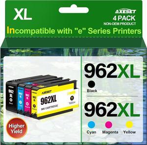 Ennovor 962XL Ink Replacement for HP 962XL Ink Cartridges Combo Pack for HP Ink 962XL Black and 962 Color Combo Pack Use with Officejet Pro 9010 Ink Cartridges 9015 9020 9025 Printers