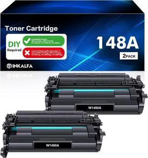 Ennovor 148A Toner Cartridge Black 2 Pack Compatible Replacement for HP 148A 148X W1480A W1480X for HP Laserjet Pro 4001dw 4001dn 4001n MFP 4101fdw 4101fdn Printer High Yield Ink