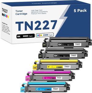 Ennovor TN227 Toner Cartridge High Yield Replacement for Brother TN-227 TN223 TN 227BK 227C 227M 227Y to Work with Brother HL-L3270CDW MFC-L3770CDW HL-L3290CDW MFC-L3750CDW HL-L3210CW Printer (5 Pack)