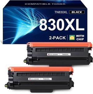 Ennovor TN830XL Toner Cartridge Compatible Replacement for Brother DCP L2640DW L2647DW HL L2420DW L2460DW L2460DWXL L2465DW L2467DW L2480DW L2865DW MFC L2820DW L2900DWXL L2980DW (2 Black) High Yield