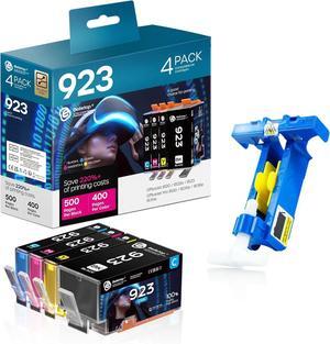 Ennovor 923 Ink Cartridges Combo Pack Compatible for HP OfficeJet 8120 8122e 8123 OfficeJet Pro 8130 8135e 8138e 8139e Printer (4 Pack, Black/Cyan/Magenta/Yellow)