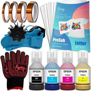 Epson Genuine T49M SureColor Ink Refill Set for Epson F170 & F570 with Sublimation Accessory Bundle Epson Genuine T49M SureColor Ink Refill Set for Epson F170 & F570 with Sublimation Accessory Bundle