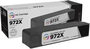 LD Products Ink Cartridge Replacement Compatible with HP 972X F6T84AN High Yield (Black) for use with Printers PageWide Pro MFP 477dw, 577dw, 452dn, 477dn, and 477dw